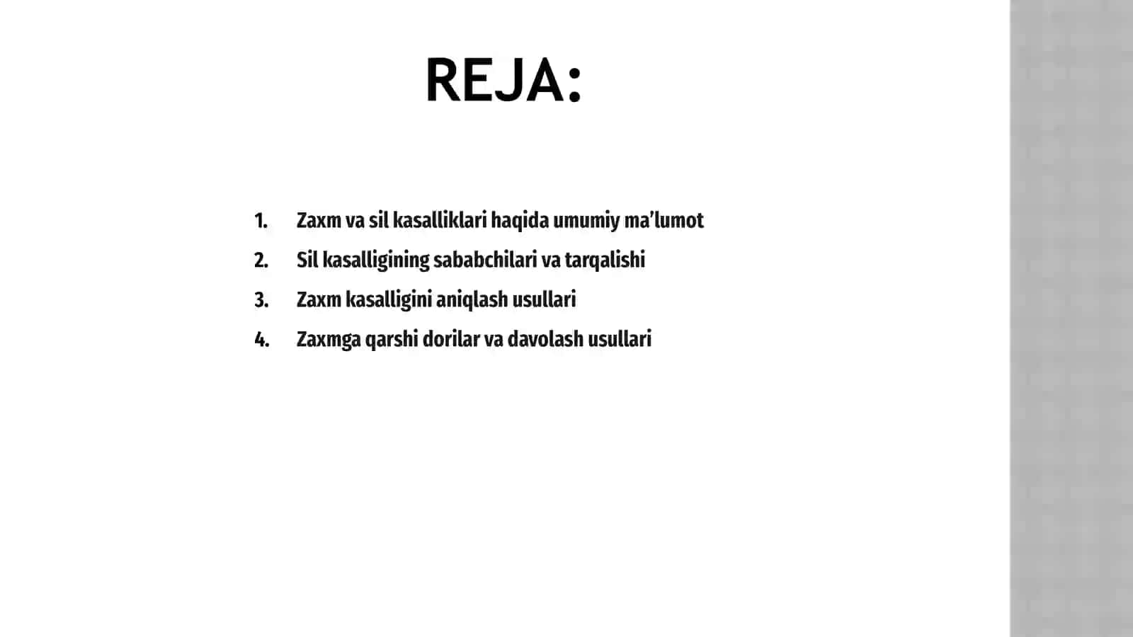 Zaxmga,silga qarshi vositalar 2