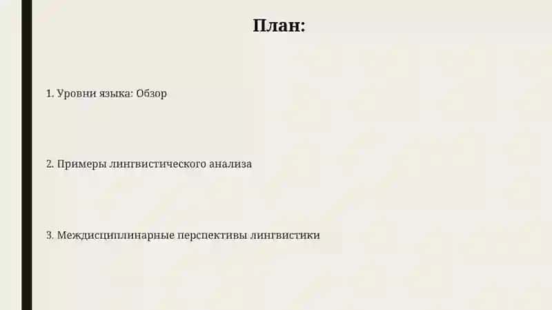 Лингвистический уровень и примеры 2