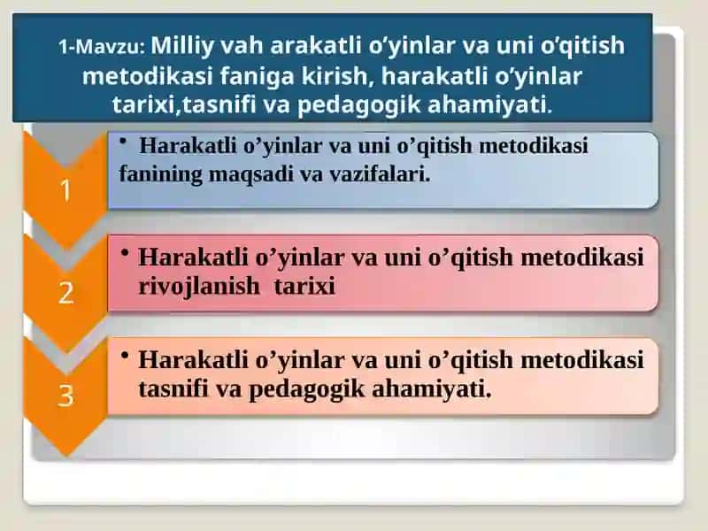 Milliy vaharakatlio’yinlarni o’qitish metodikasi 2