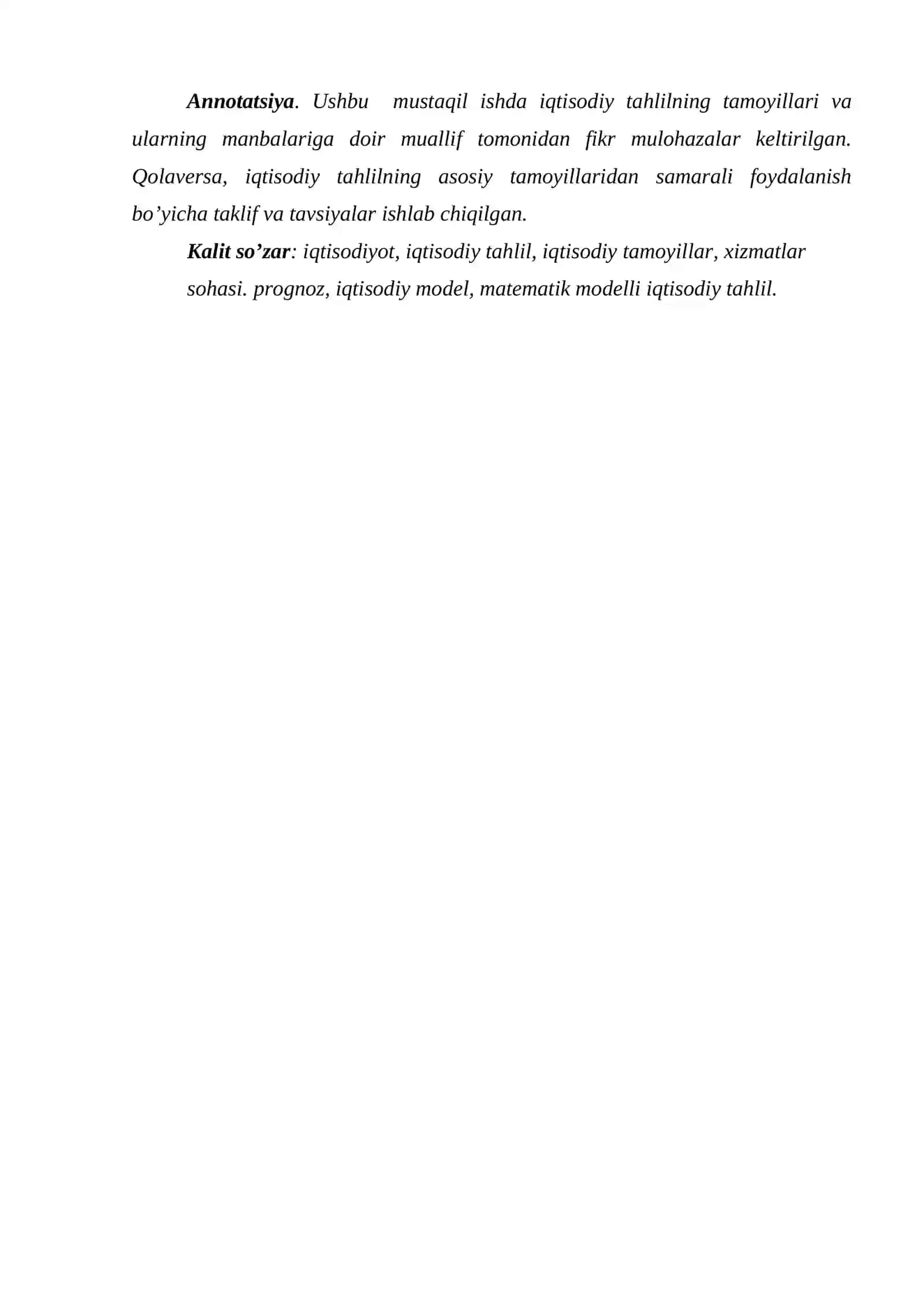 Iqtisodiy tahlilning metodi va usullari 2