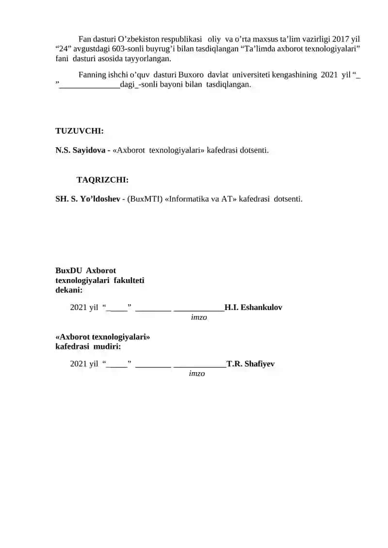 Ta'limda axborot texnologiyalari 2
