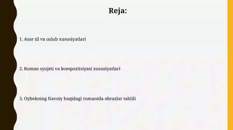 Oybekning Navoiy romani tahlili 2
