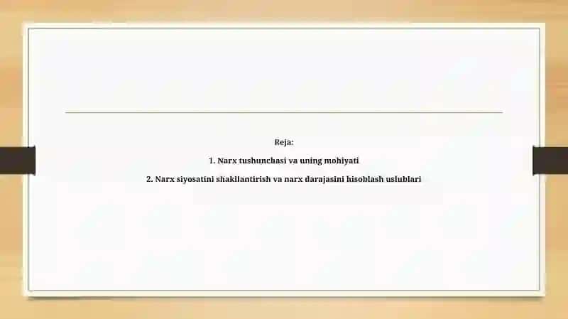 OʼZBEKISTONDANARX SIYOSATI VA UNING ASOSIYYOʼNALISHLARI 2