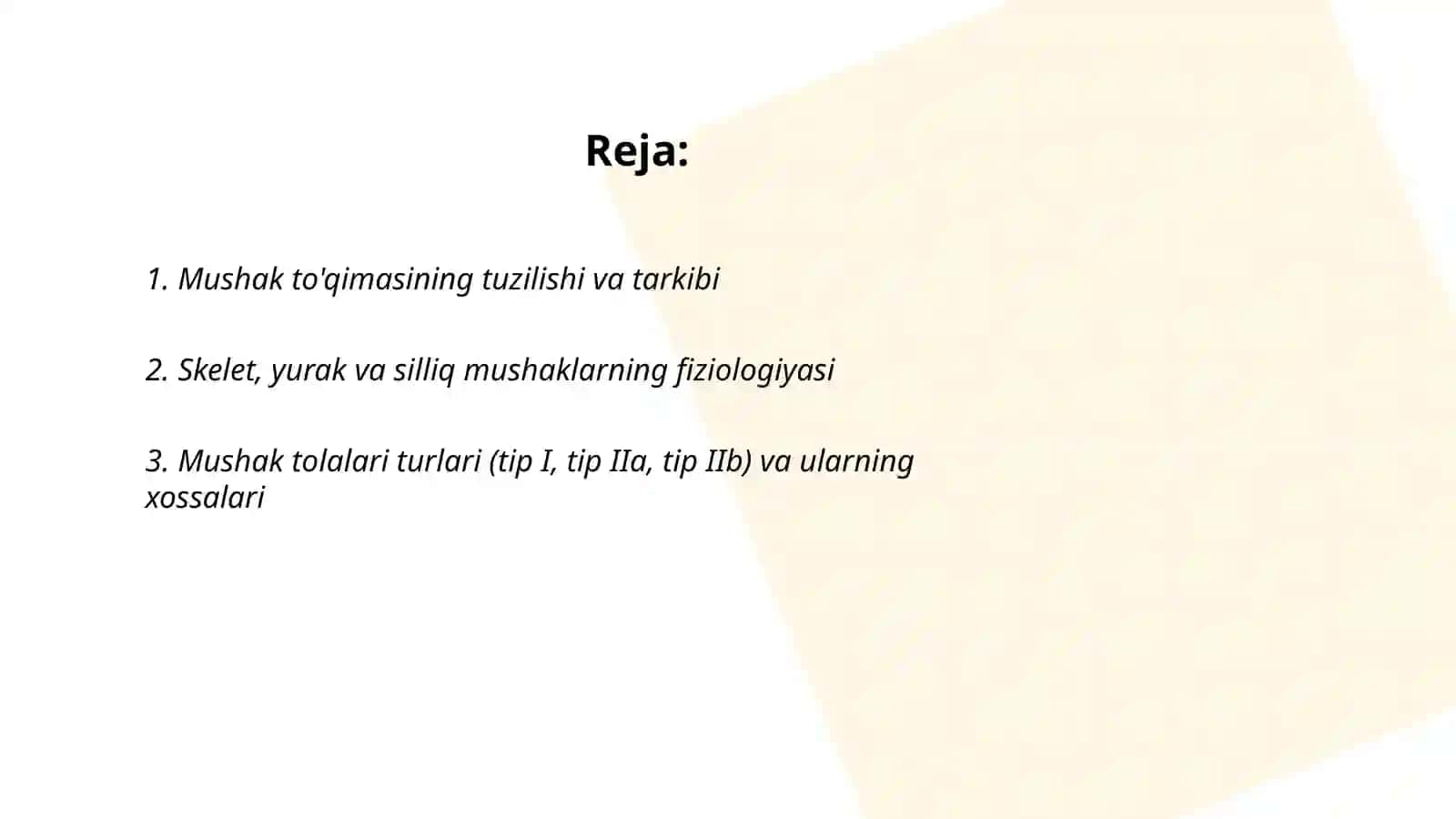 Mushaklar fizialogiyasi 2