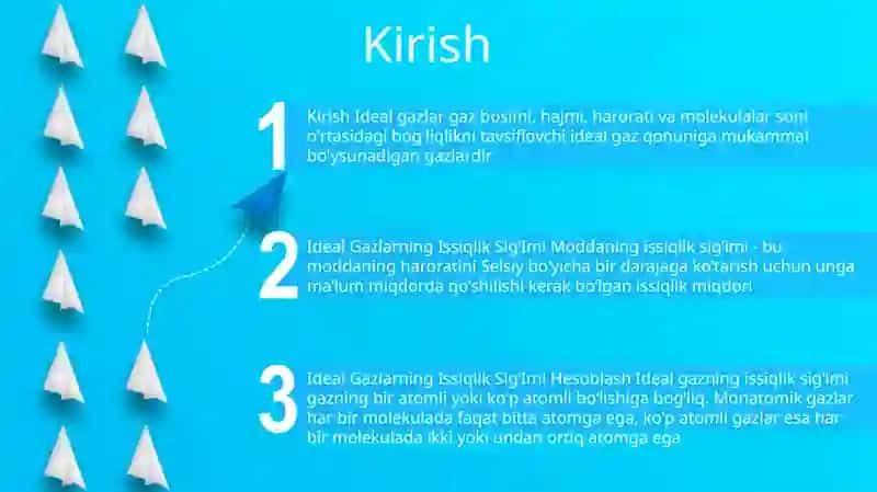 Ideal Gazlarning Issiqlik SigʻImi 2