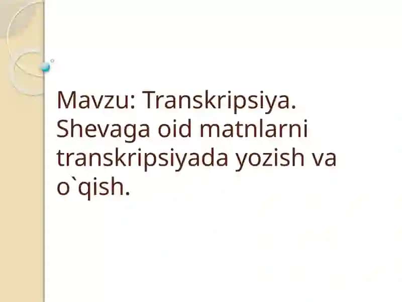 UrDU filologiyavatillarnio`qitish 2