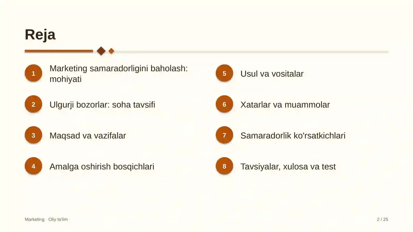 ulgurji bozorlarda marketing samaradorligini baholash 4652 2