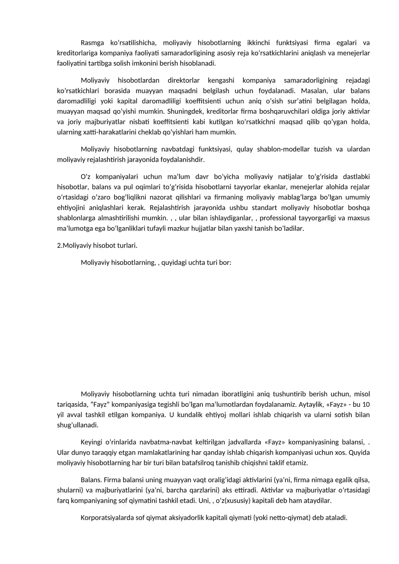 Moliyaviy hisobot 2