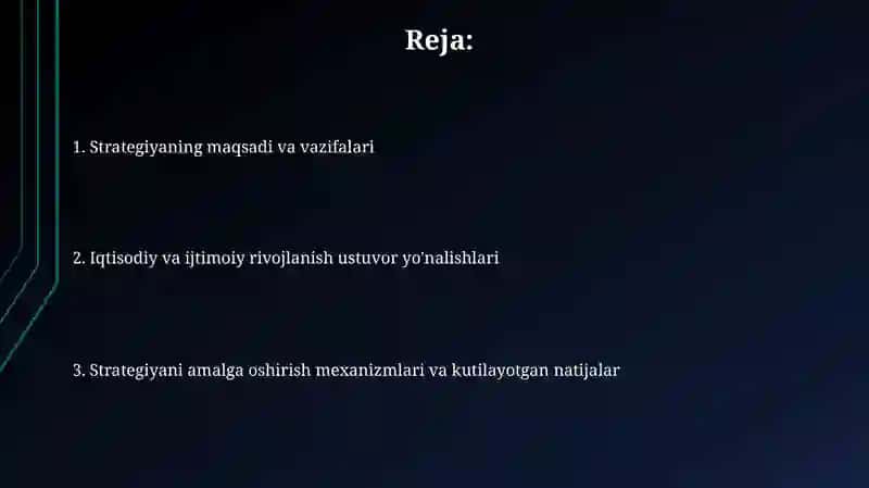 Yangi O'zbekiston strategiyasi 2