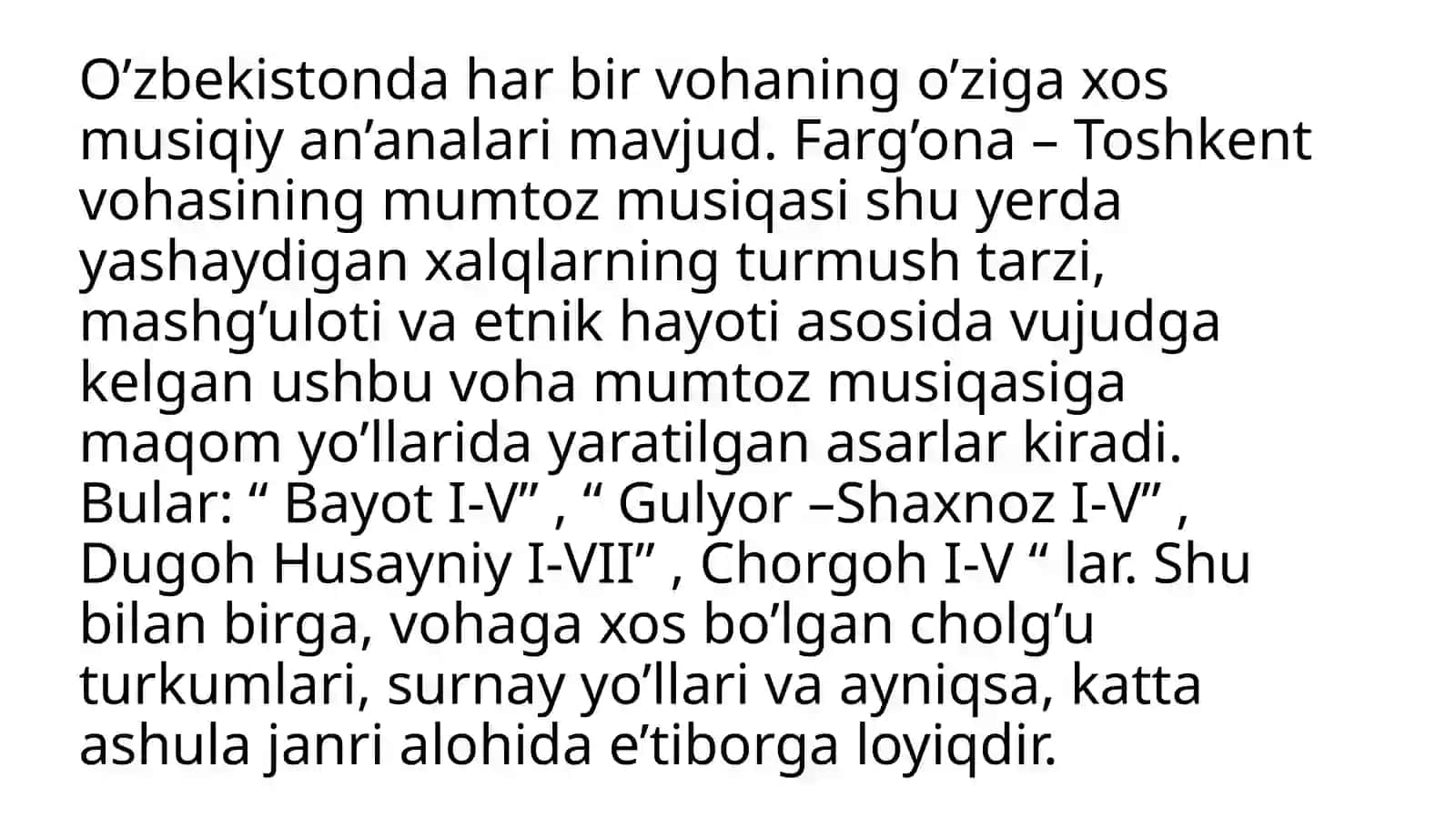 Farg’ona Toshkent mahalliy uslubi 2