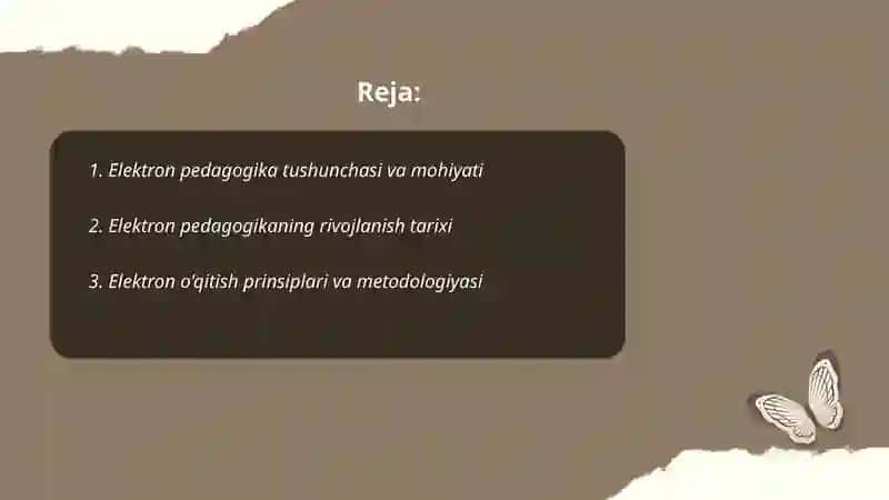Elektron Pedagogika asoslari 2