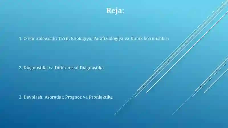 O'tkir xolesistit va uning asoratlari 2