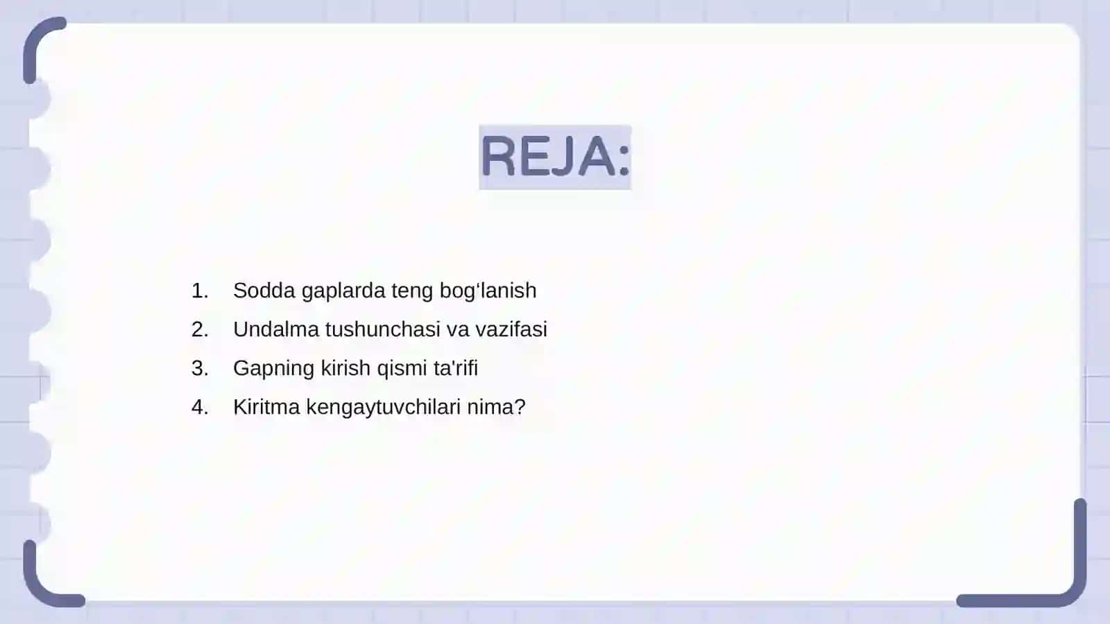 Sodda gaplarda teng bog‘lanish 2