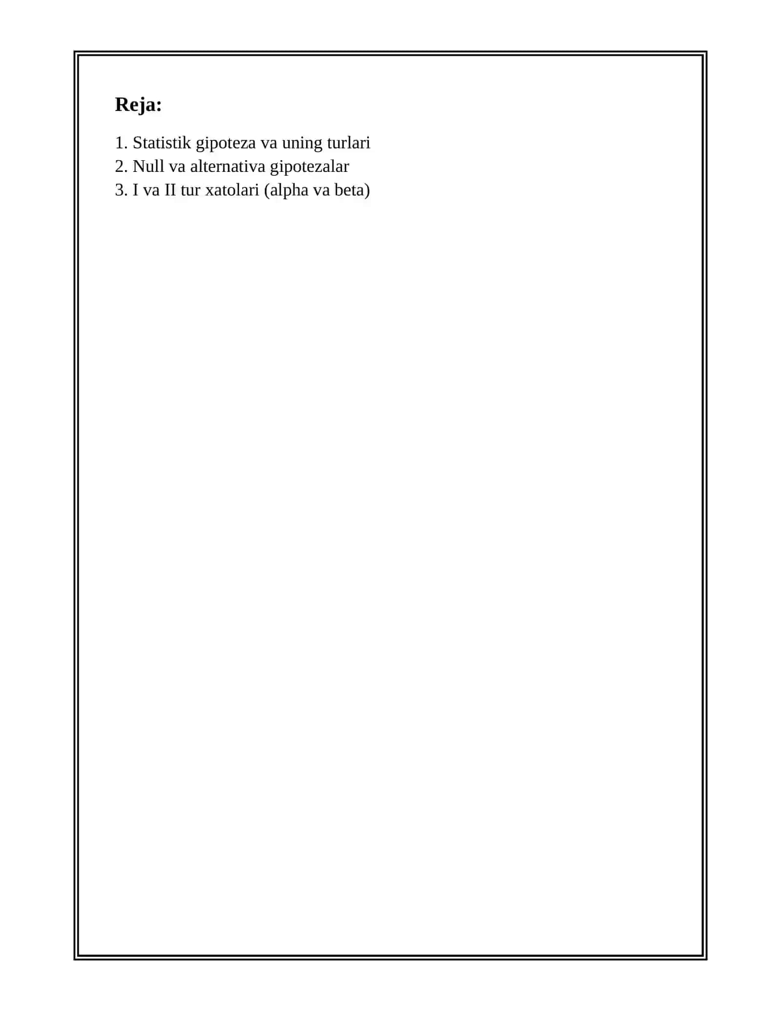 STATISTIK XULOSA 2