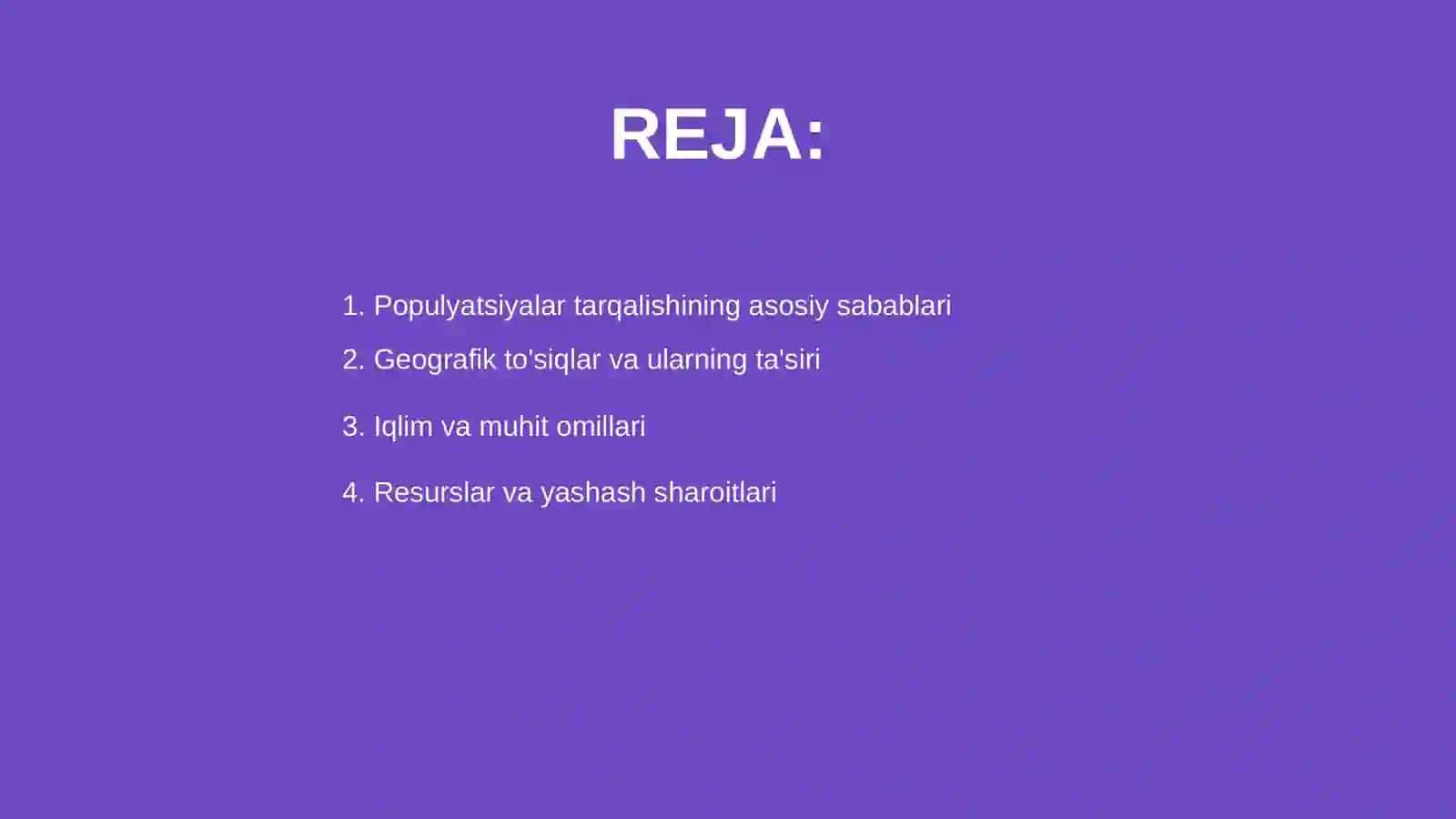 Populyatsiyalar tarqalishini cheklovchi omillar 2