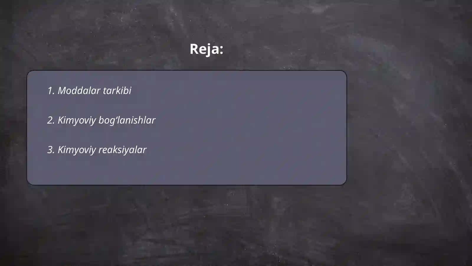 Kimyoning asosiy qonunlari 2