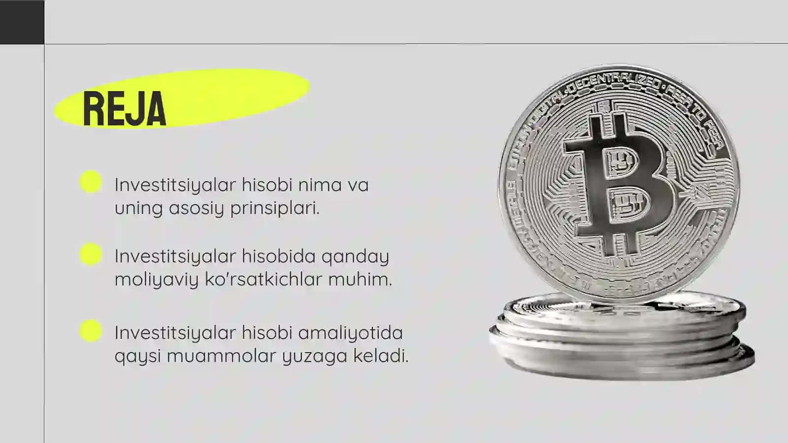 Investitsiyalar hisobi 2