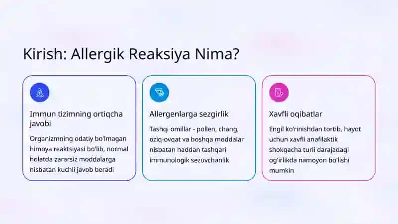 Allergik Reaksiyalar: Tasnifi (I–IV tur) 2