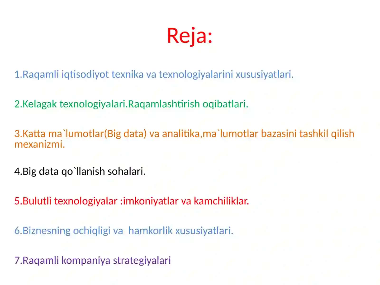 Raqamli texnologiyalar 2