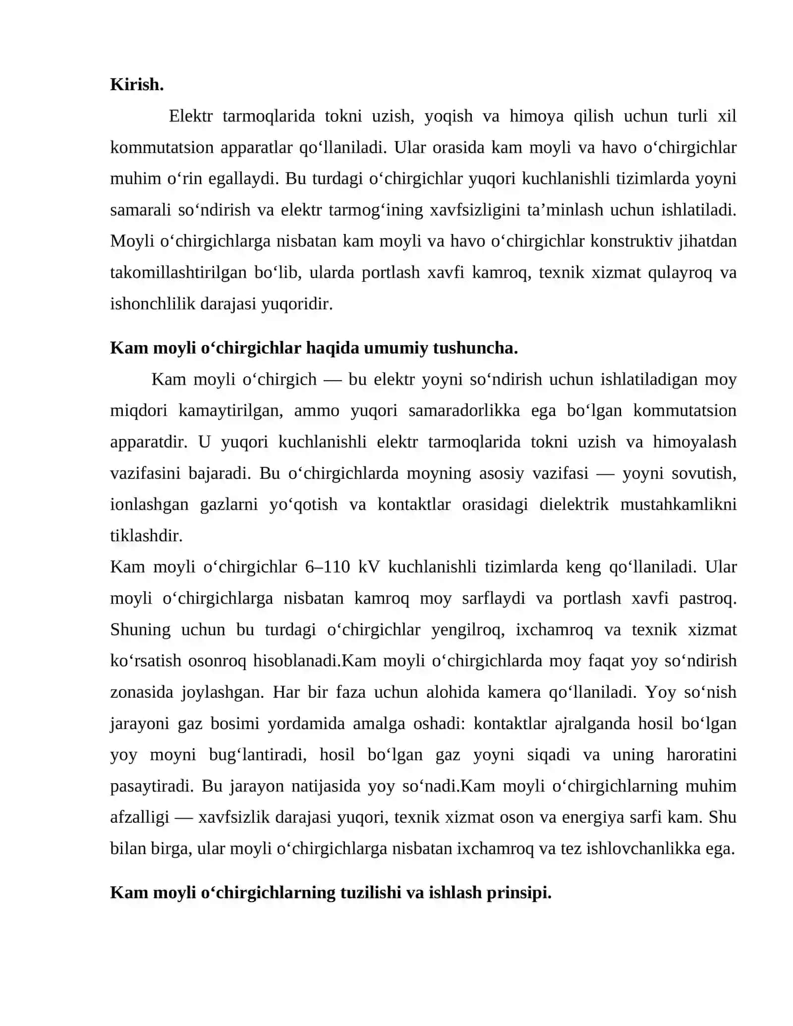 Kam moyli va havo o‘chirgichlar 2