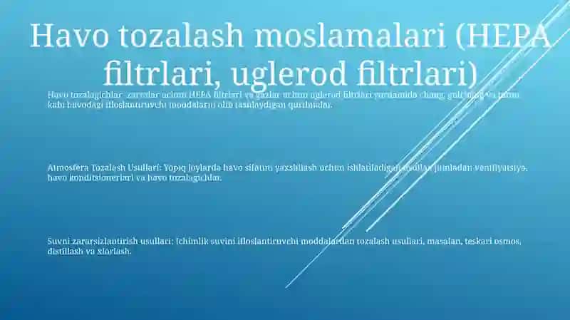Atmosfera Va SuvniTozalashUsullari 2