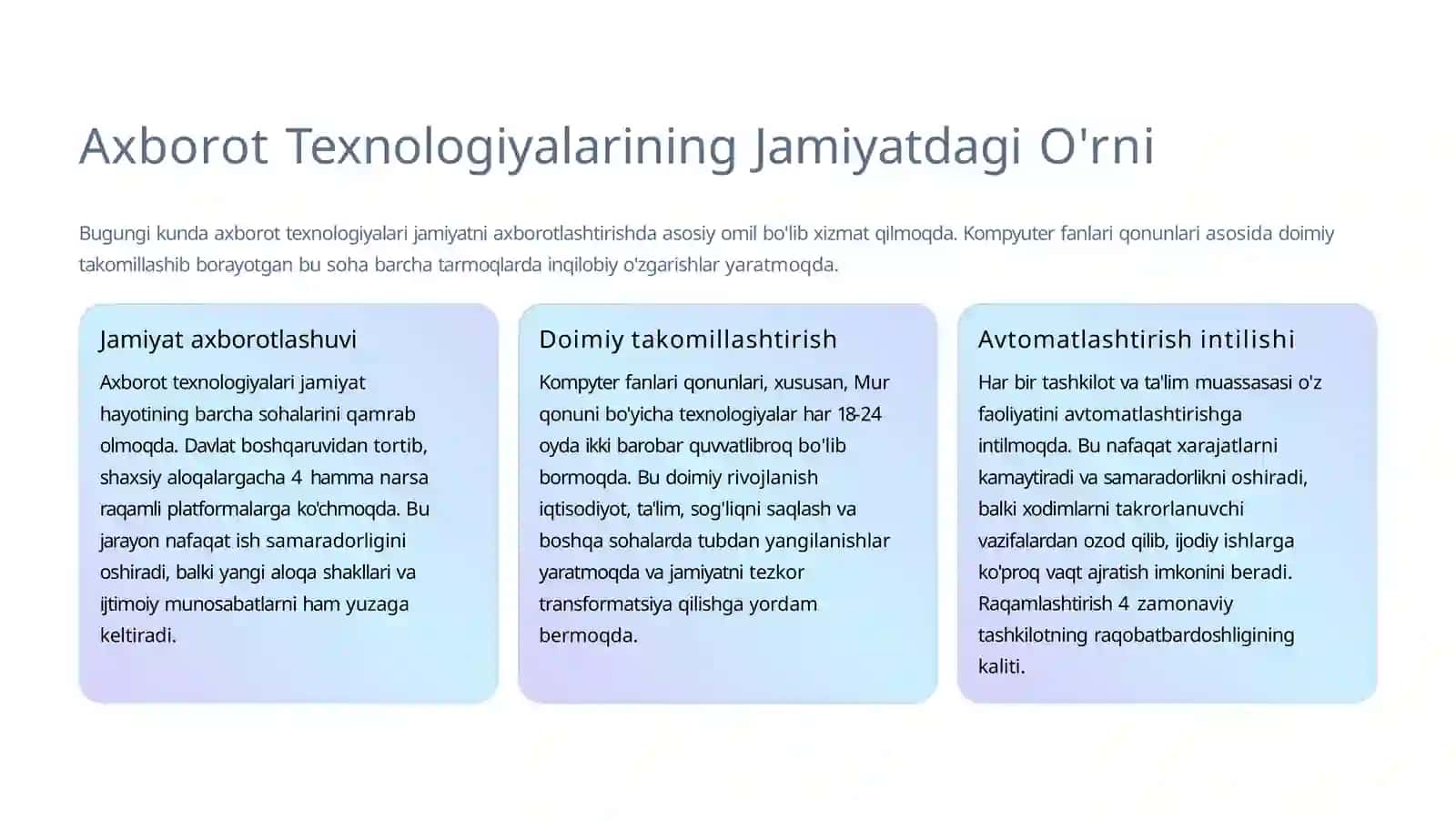 Zamonaviy Axborot Texnologiyalari va Internet Madaniyati 2