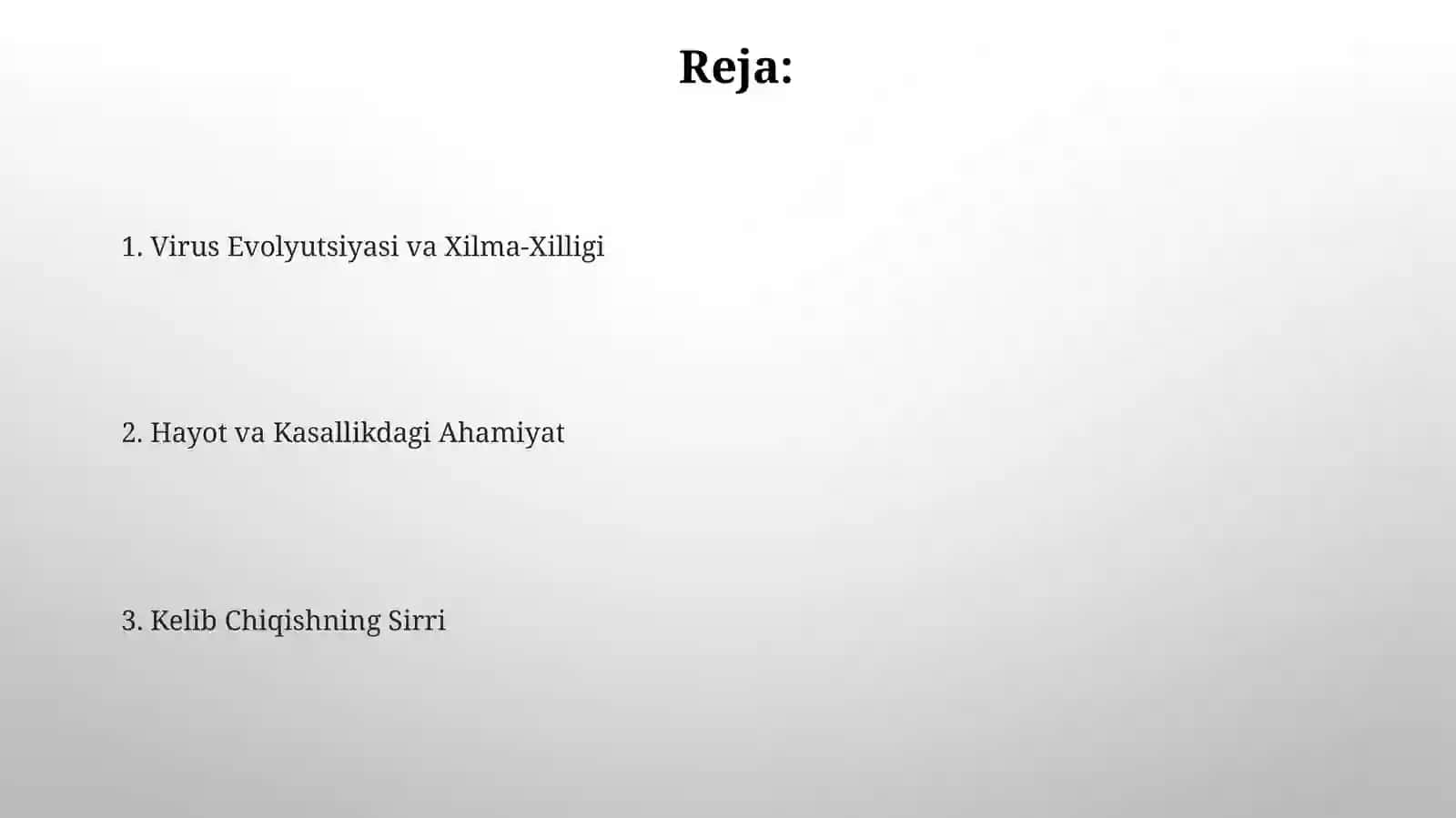 Virus Evolyutsiyasi va Xilma-Xilligi 2