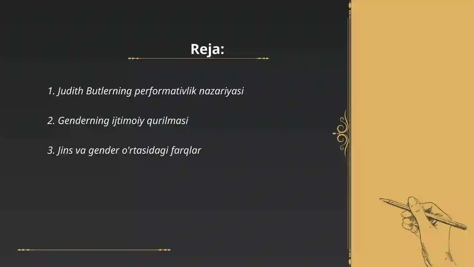 Judith Butlerning performativlik nazariyasi 2
