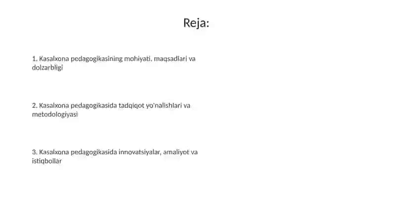 Kasalxona pedagogikasi 2