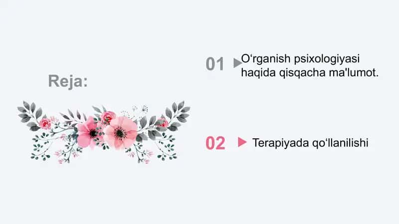 O‘rganish psixologiyasida terapiya prinsiplari 2