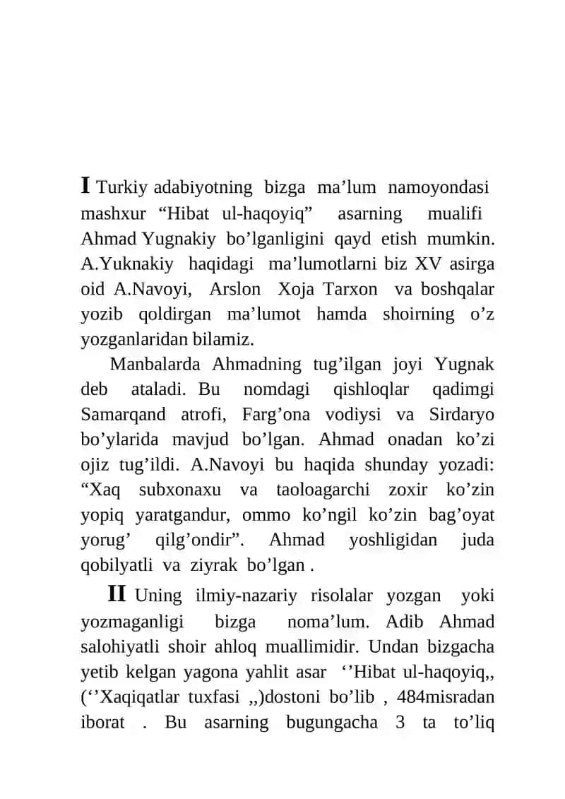 AHMAD YUGNAKIY HAYOTI VA PEDAGOGIK QARASHLARI 2