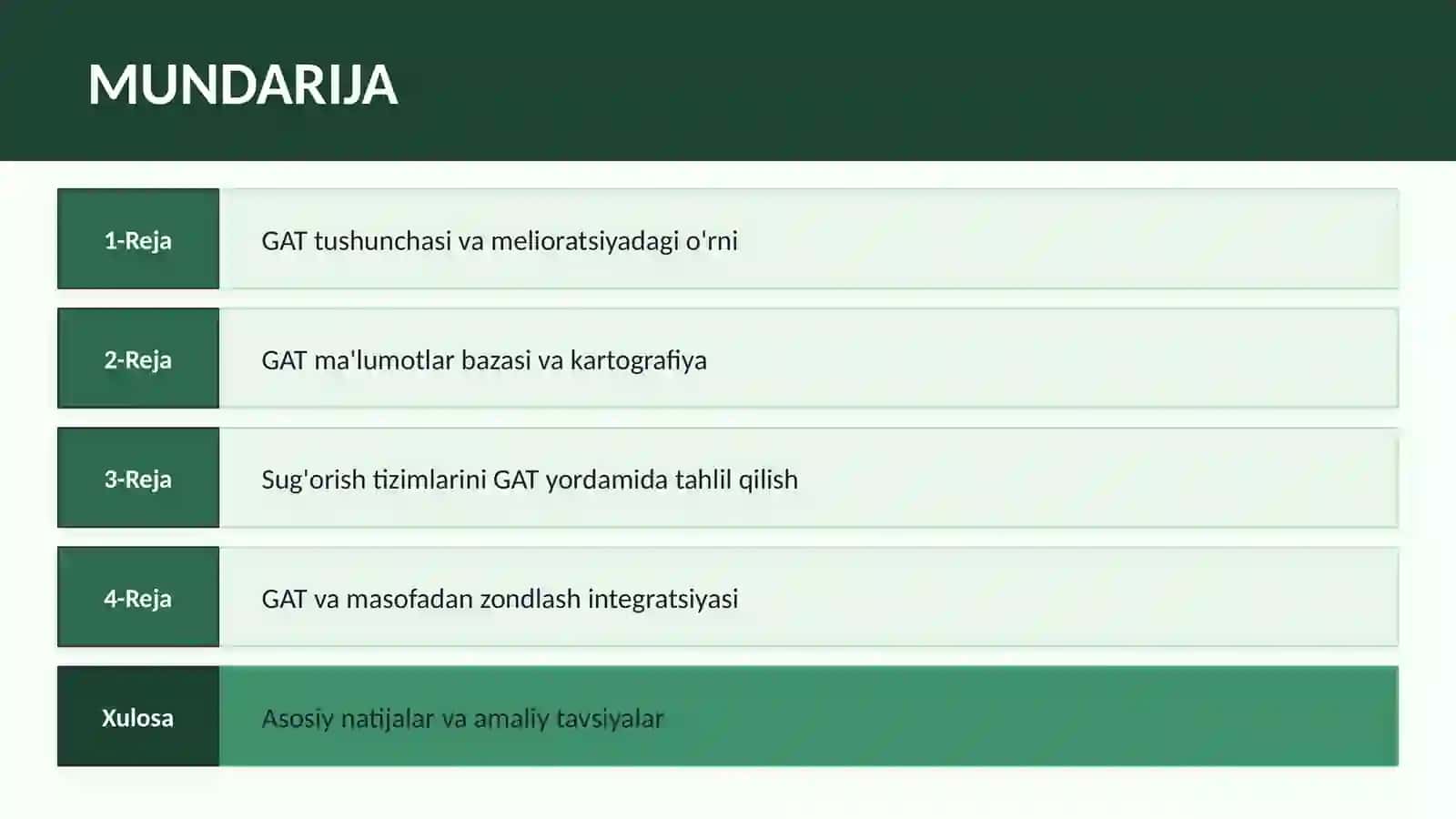 Geografik Axborot Tizimlaridan Foydalanish 2
