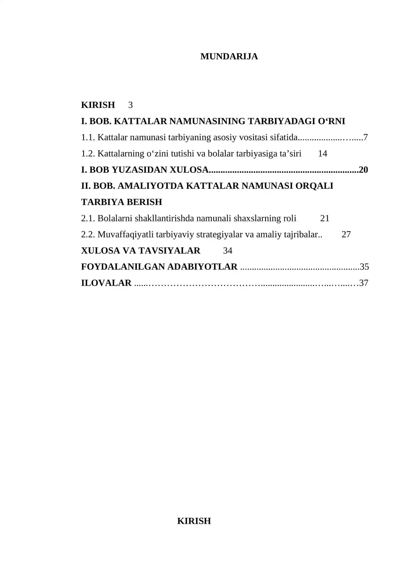 Bolalarni kattalar namunasida tarbiyalash 2