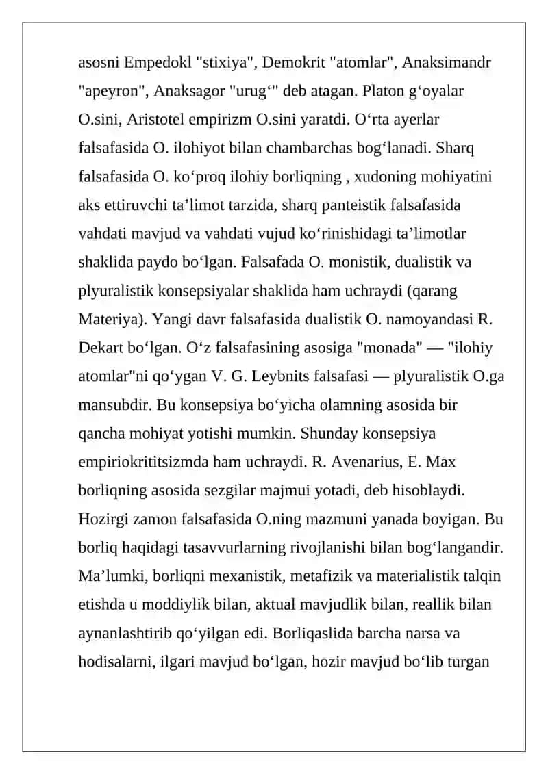 Noklassik ontologiyani tushunish 2