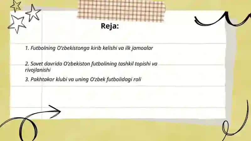 O‘zbek futbolining rivojlanish tarixi 2