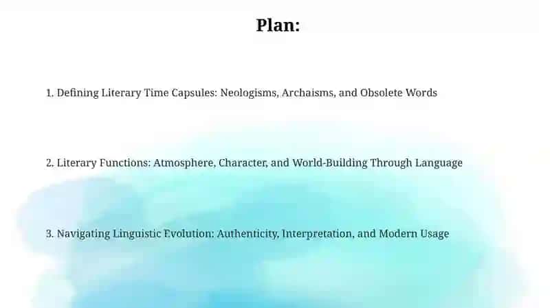 Special Literary Vocabulary. Neologisms archaisms and Obselete words 2