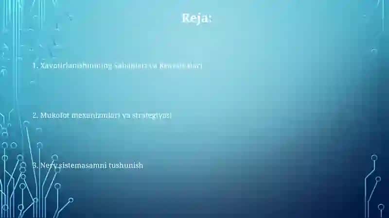 Bosh miya nervlari 2