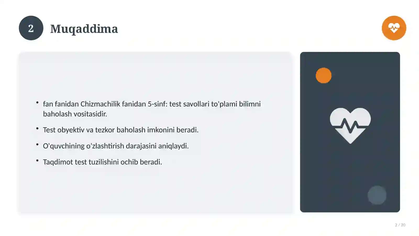 Chizmachilik fanidan 5-sinf: test savollari to'plami 2