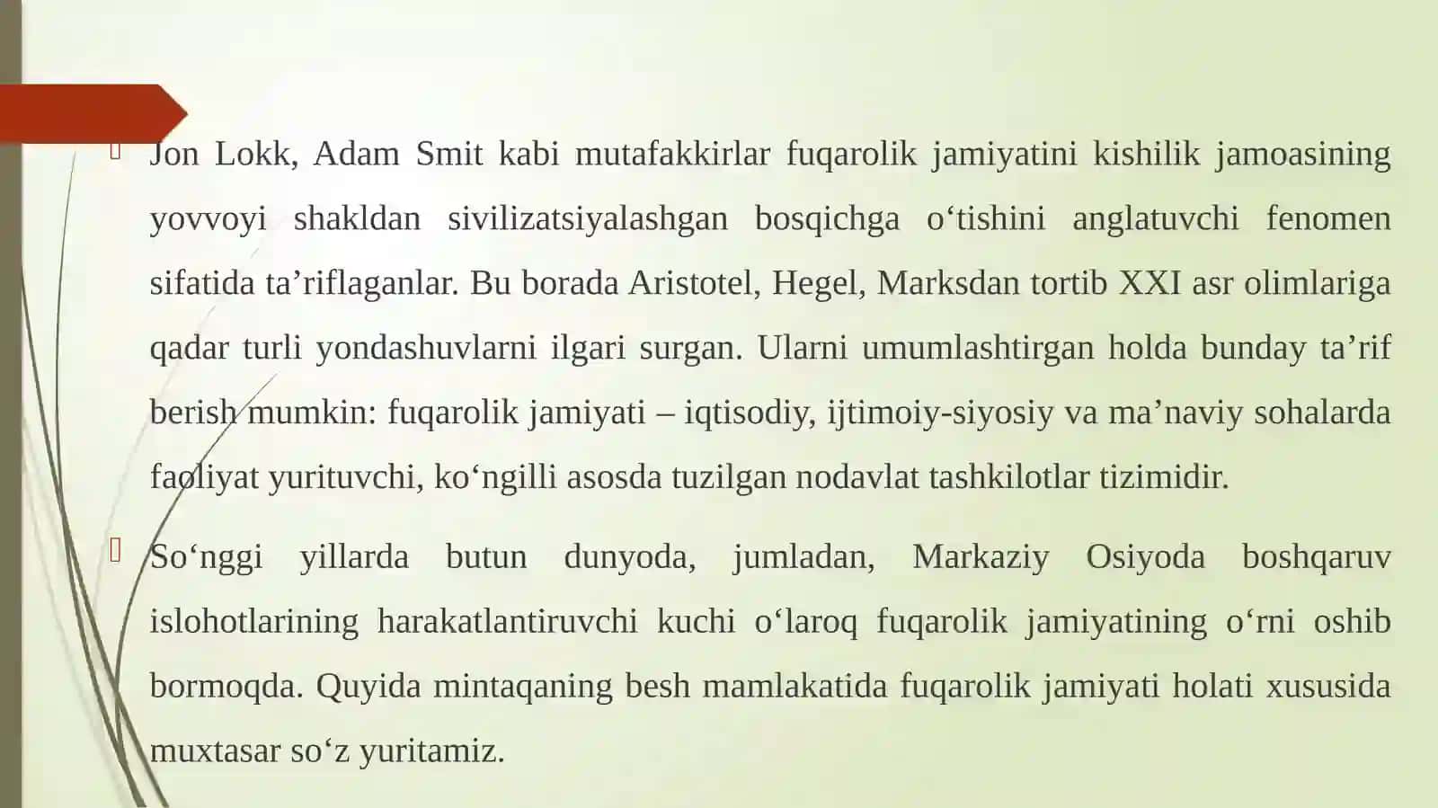 Markaziy Osiyoda Fuqarolik Jamiyati 2