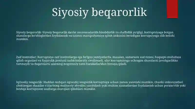 Korrupsiya Shakllanishining Sabablari 2
