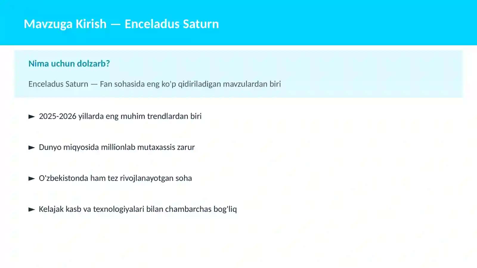 KOSMOSNI TADQIQ 2