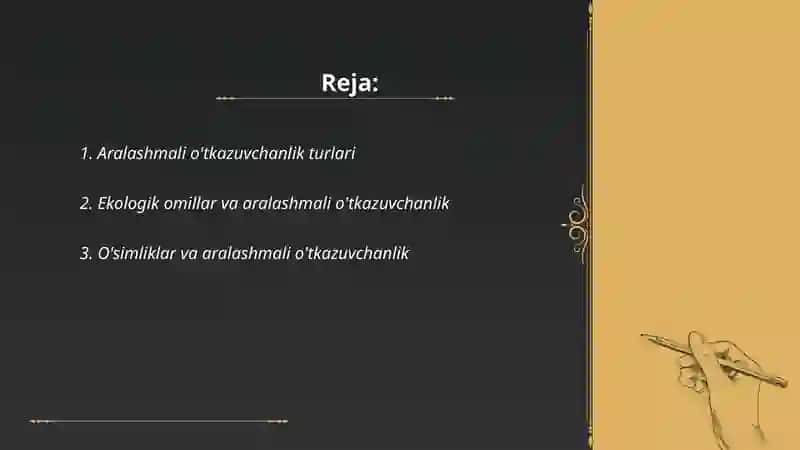Aralashmali o'tkazuvchanlik turlari 2