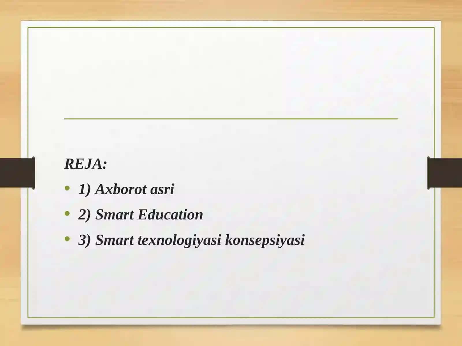 SMART texnologiyasi 2