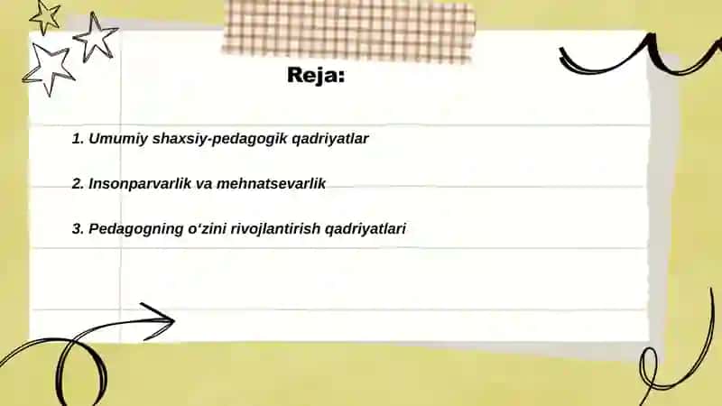 Shaxsiy-pedagogik qadriyatlar 2