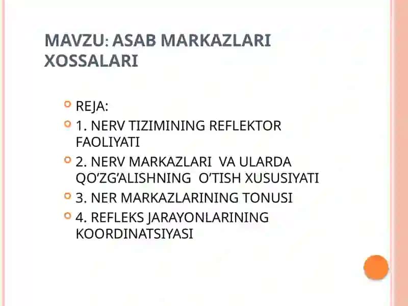 ASAB MARKAZLARI XOSSALARI 2