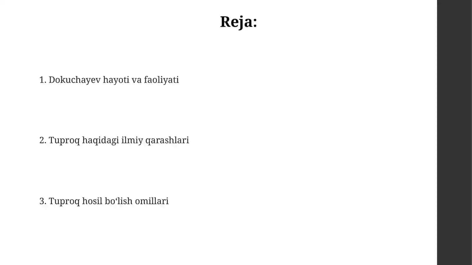 Tuproqshunoslikdadokchuyaevnihissasi 2