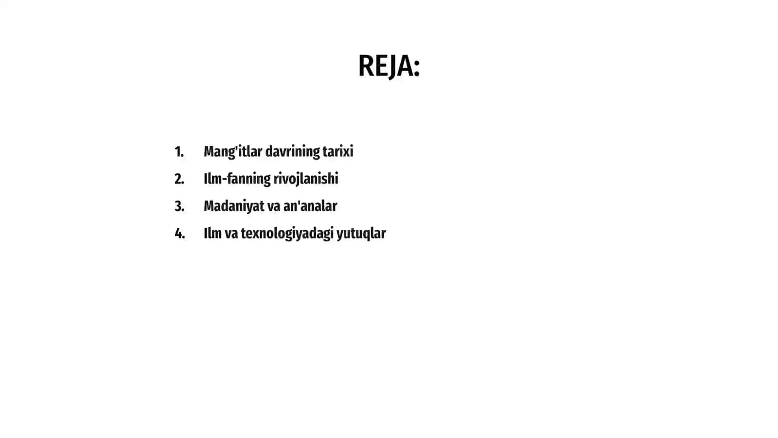 Mang'itlar davrida ilm-fan va madaniyat 2