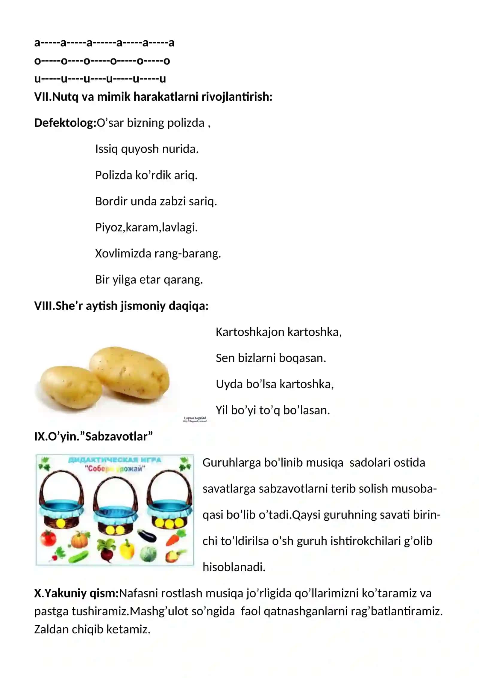 Sabzavotlar Bilimlari 2