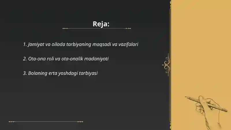 Jamiyat va oilada tarbiya masalasi 2