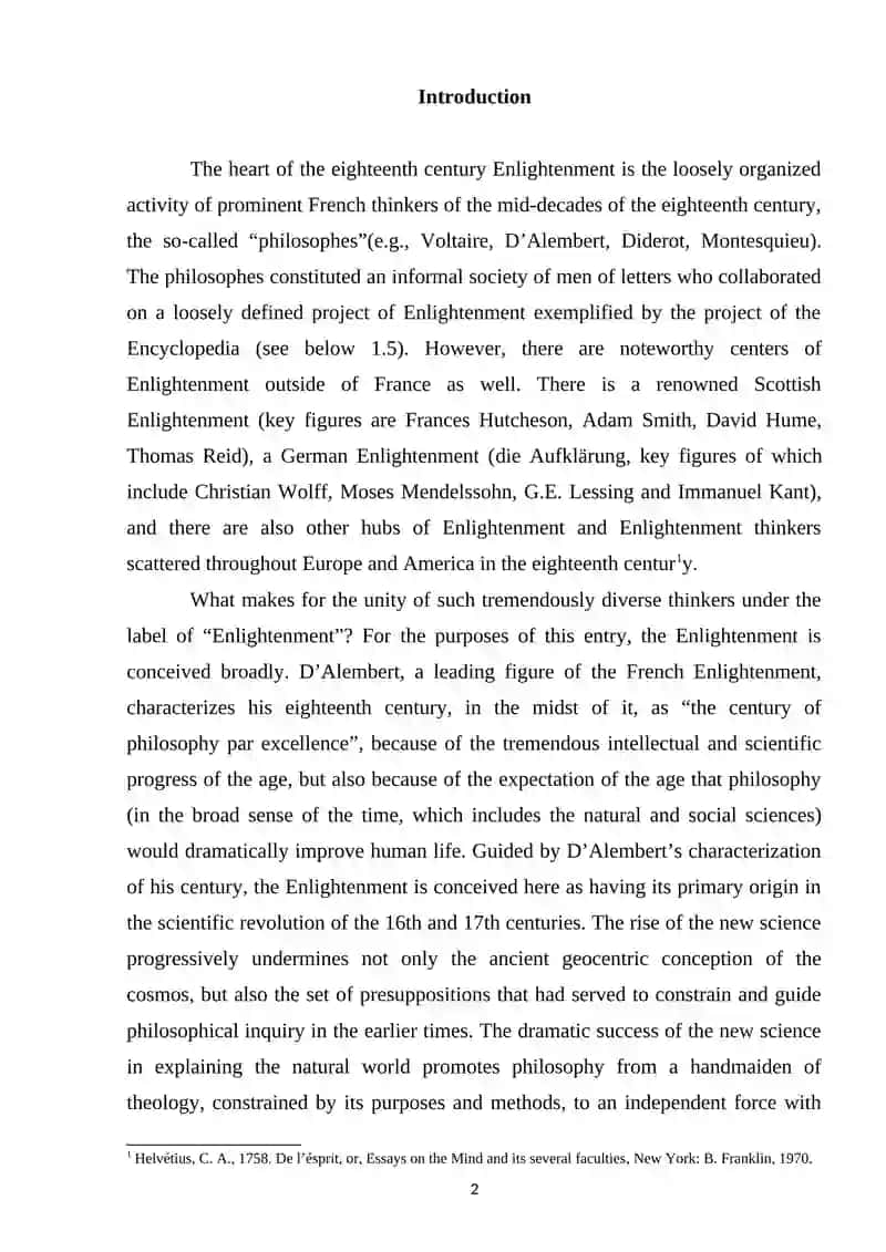 The Enlightenment century in English literature 2